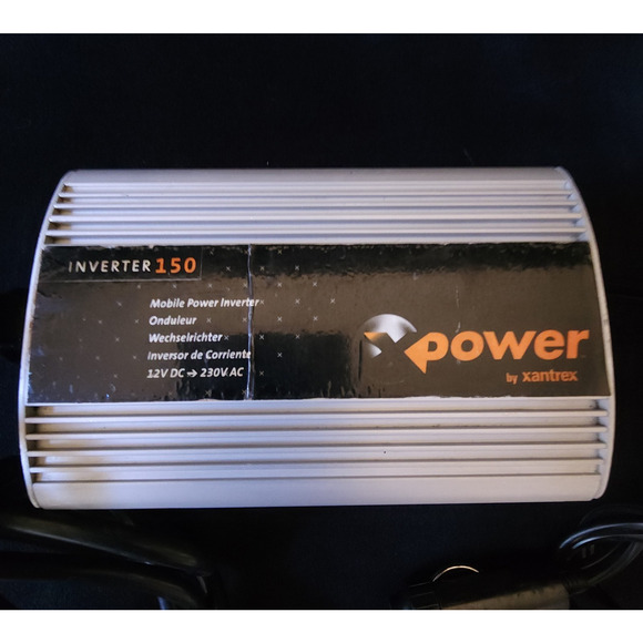 Xantrex Mobile Power Inverter 150 Schuko 150W / 230VAC 851-0162R w/ Power Cable - Picture 2 of 7